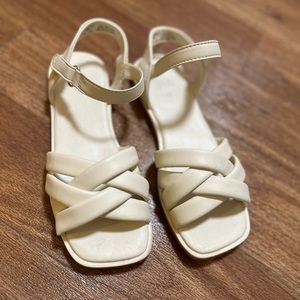 Zara white sandals